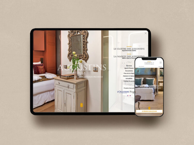 Création de site hôtelier de luxe